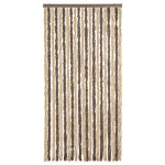 vidaXL Perdea pentru insecte, maro închis și bej, 90x220 cm, chenille vidaXL Perdea pentru insecte, maro închis și bej, 90x220 cm, chenille