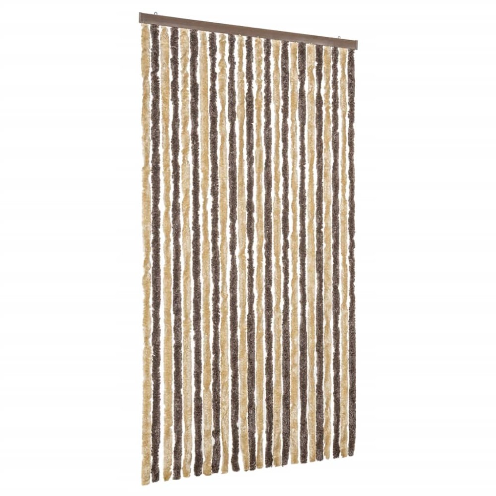 vidaXL Perdea pentru insecte, maro închis și bej, 100x200 cm, chenille