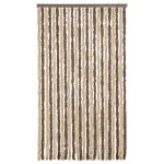 vidaXL Perdea pentru insecte, maro închis și bej, 100x200 cm, chenille vidaXL Perdea pentru insecte, maro închis și bej, 100x200 cm, chenille