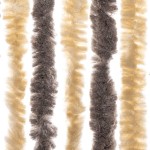 vidaXL Perdea pentru insecte, maro închis și bej, 100x200 cm, chenille vidaXL Perdea pentru insecte, maro închis și bej, 100x200 cm, chenille