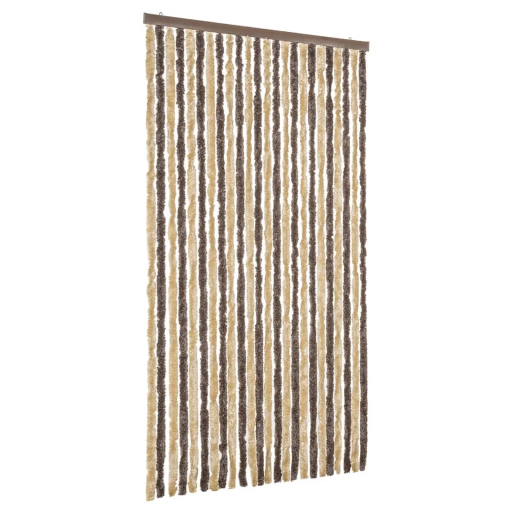 vidaXL Perdea pentru insecte, maro închis și bej, 100x230 cm, chenille