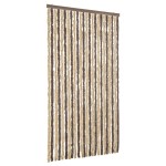 vidaXL Perdea pentru insecte, maro închis și bej, 100x230 cm, chenille vidaXL Perdea pentru insecte, maro închis și bej, 100x230 cm, chenille