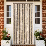 vidaXL Perdea pentru insecte, maro închis și bej, 100x230 cm, chenille vidaXL Perdea pentru insecte, maro închis și bej, 100x230 cm, chenille