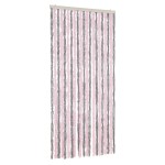 vidaXL Perdea pentru insecte, gri argintiu și roz, 90x220 cm, chenille vidaXL Perdea pentru insecte, gri argintiu și roz, 90x220 cm, chenille