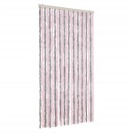 vidaXL Perdea pentru insecte, gri argintiu și roz, 100x200cm, chenille vidaXL Perdea pentru insecte, gri argintiu și roz, 100x200cm, chenille