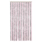 vidaXL Perdea pentru insecte, gri argintiu și roz, 100x200cm, chenille vidaXL Perdea pentru insecte, gri argintiu și roz, 100x200cm, chenille