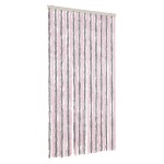 vidaXL Perdea pentru insecte, gri argintiu și roz, 100x230cm, chenille vidaXL Perdea pentru insecte, gri argintiu și roz, 100x230cm, chenille