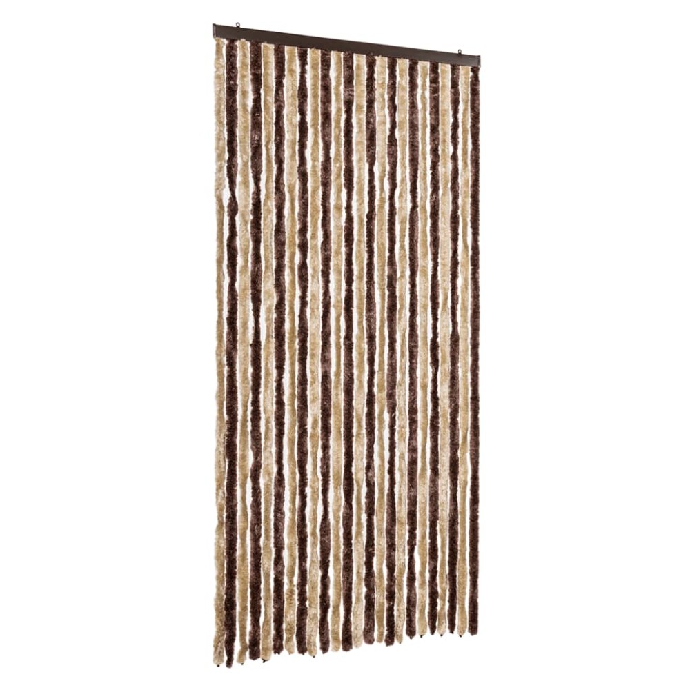 vidaXL Perdea pentru insecte, bej și maro deschis, 100x230 cm Chenille