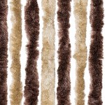 vidaXL Perdea pentru insecte, bej și maro deschis, 100x230 cm Chenille vidaXL Perdea pentru insecte, bej și maro deschis, 100x230 cm Chenille