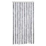 vidaXL Perdea pentru insecte, gri și alb, 100x200 cm, chenille vidaXL Perdea pentru insecte, gri și alb, 100x200 cm, chenille