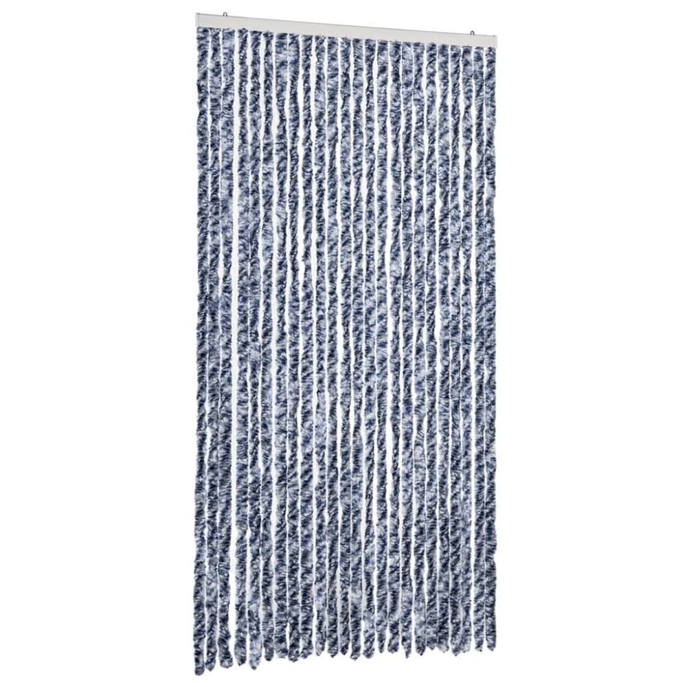 vidaXL Perdea pentru insecte, albastru și alb, 100x200 cm, chenille