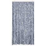 vidaXL Perdea pentru insecte, albastru și alb, 100x200 cm, chenille vidaXL Perdea pentru insecte, albastru și alb, 100x200 cm, chenille