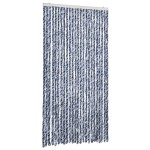 vidaXL Perdea pentru insecte, albastru și alb, 100x230 cm, chenille vidaXL Perdea pentru insecte, albastru și alb, 100x230 cm, chenille