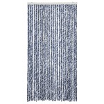 vidaXL Perdea pentru insecte, albastru și alb, 100x230 cm, chenille vidaXL Perdea pentru insecte, albastru și alb, 100x230 cm, chenille