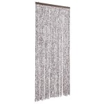 vidaXL Perdea pentru insecte, maro și bej, 100x200 cm, chenille vidaXL Perdea pentru insecte, maro și bej, 100x200 cm, chenille