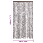 vidaXL Perdea pentru insecte, maro și bej, 100x200 cm, chenille vidaXL Perdea pentru insecte, maro și bej, 100x200 cm, chenille
