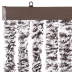 vidaXL Perdea pentru insecte, maro și bej, 100x230 cm, chenille vidaXL Perdea pentru insecte, maro și bej, 100x230 cm, chenille