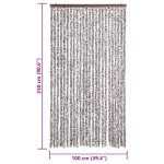 vidaXL Perdea pentru insecte, maro și bej, 100x230 cm, chenille vidaXL Perdea pentru insecte, maro și bej, 100x230 cm, chenille