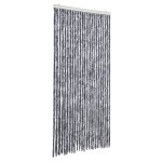 vidaXL Perdea pentru insecte, argintiu, 100x200 cm, chenille vidaXL Perdea pentru insecte, argintiu, 100x200 cm, chenille