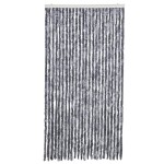 vidaXL Perdea pentru insecte, argintiu, 100x200 cm, chenille vidaXL Perdea pentru insecte, argintiu, 100x200 cm, chenille
