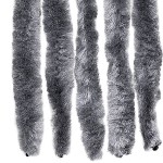 vidaXL Perdea pentru insecte, argintiu, 100x200 cm, chenille vidaXL Perdea pentru insecte, argintiu, 100x200 cm, chenille