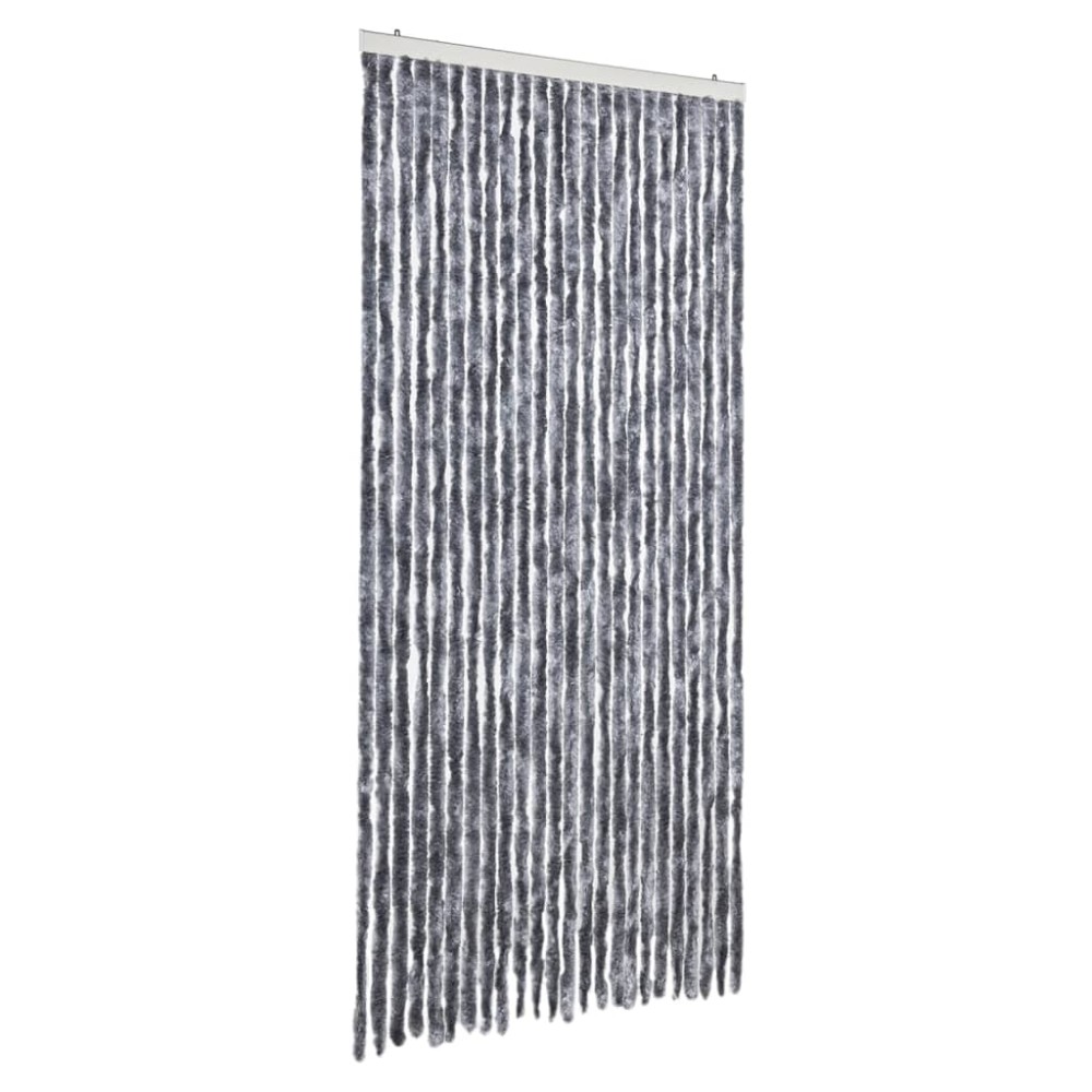 vidaXL Perdea pentru insecte, argintiu, 100x230 cm, chenille