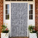 vidaXL Perdea pentru insecte, argintiu, 100x230 cm, chenille vidaXL Perdea pentru insecte, argintiu, 100x230 cm, chenille