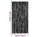 vidaXL Perdea pentru insecte, antracit, 100x230 cm, chenille vidaXL Perdea pentru insecte, antracit, 100x230 cm, chenille