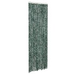 vidaXL Perdea pentru insecte, verde și alb, 56x200 cm, chenille vidaXL Perdea pentru insecte, verde și alb, 56x200 cm, chenille
