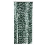 vidaXL Perdea pentru insecte, verde și alb, 90x200 cm, chenille vidaXL Perdea pentru insecte, verde și alb, 90x200 cm, chenille
