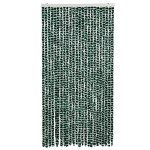 vidaXL Perdea pentru insecte, verde și alb, 100x230 cm, chenille vidaXL Perdea pentru insecte, verde și alb, 100x230 cm, chenille