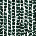 vidaXL Perdea pentru insecte, verde și alb, 100x230 cm, chenille vidaXL Perdea pentru insecte, verde și alb, 100x230 cm, chenille