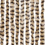 vidaXL Perdea pentru insecte, bej și maro, 56x200 cm, chenille vidaXL Perdea pentru insecte, bej și maro, 56x200 cm, chenille
