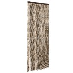 vidaXL Perdea pentru insecte, bej și maro, 90x200 cm, chenille vidaXL Perdea pentru insecte, bej și maro, 90x200 cm, chenille
