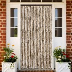 vidaXL Perdea pentru insecte, bej și maro, 90x200 cm, chenille vidaXL Perdea pentru insecte, bej și maro, 90x200 cm, chenille