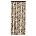 vidaXL Perdea pentru insecte, bej și maro, 90x200 cm, chenille vidaXL Perdea pentru insecte, bej și maro, 90x200 cm, chenille