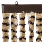 vidaXL Perdea pentru insecte, bej și maro, 90x200 cm, chenille vidaXL Perdea pentru insecte, bej și maro, 90x200 cm, chenille