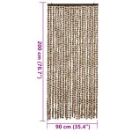 vidaXL Perdea pentru insecte, bej și maro, 90x200 cm, chenille vidaXL Perdea pentru insecte, bej și maro, 90x200 cm, chenille
