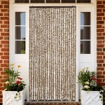 vidaXL Perdea pentru insecte, bej și maro, 100x200 cm, chenille vidaXL Perdea pentru insecte, bej și maro, 100x200 cm, chenille