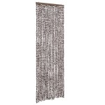vidaXL Perdea pentru insecte, maro și alb, 56x200 cm, chenille vidaXL Perdea pentru insecte, maro și alb, 56x200 cm, chenille