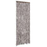 vidaXL Perdea pentru insecte, maro și alb, 90x200 cm, chenille vidaXL Perdea pentru insecte, maro și alb, 90x200 cm, chenille