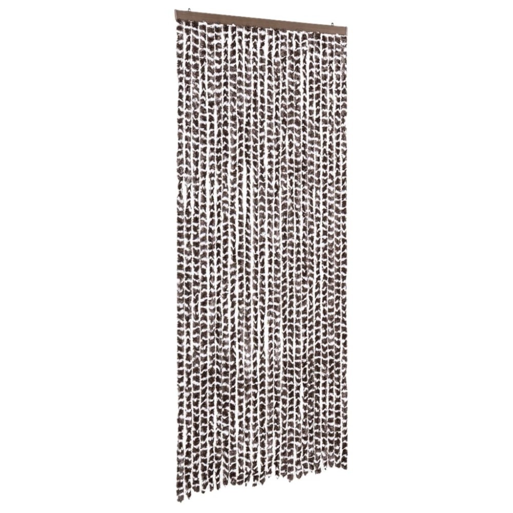 vidaXL Perdea pentru insecte, maro și alb, 100x200 cm, chenille
