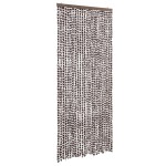 vidaXL Perdea pentru insecte, maro și alb, 100x200 cm, chenille vidaXL Perdea pentru insecte, maro și alb, 100x200 cm, chenille