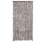 vidaXL Perdea pentru insecte, maro și alb, 100x200 cm, chenille vidaXL Perdea pentru insecte, maro și alb, 100x200 cm, chenille
