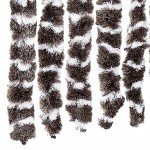 vidaXL Perdea pentru insecte, maro și alb, 100x230 cm, chenille vidaXL Perdea pentru insecte, maro și alb, 100x230 cm, chenille