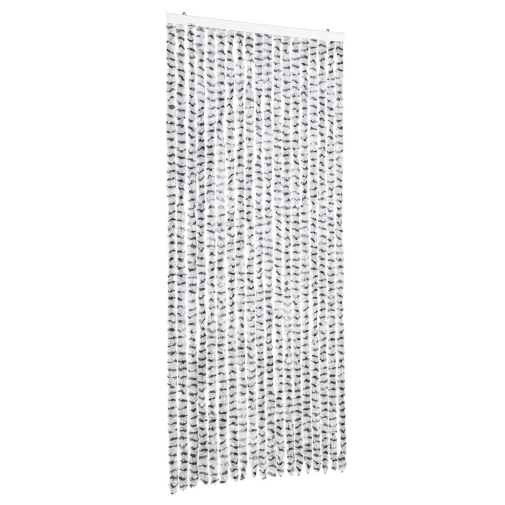 vidaXLPerdea pentru insecte gri deschis și gri închis56x200cm chenille