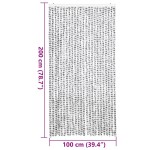 vidaXLPerdea pentru insecte gri deschis și gri închis100x200cmchenille vidaXLPerdea pentru insecte gri deschis și gri închis100x200cmchenille