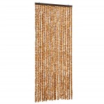 vidaXL Perdea pentru insecte, ocru și alb, 56x200 cm, chenille vidaXL Perdea pentru insecte, ocru și alb, 56x200 cm, chenille