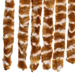 vidaXL Perdea pentru insecte, ocru și alb, 56x200 cm, chenille vidaXL Perdea pentru insecte, ocru și alb, 56x200 cm, chenille