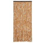 vidaXL Perdea pentru insecte, ocru și alb, 90x200 cm, chenille vidaXL Perdea pentru insecte, ocru și alb, 90x200 cm, chenille